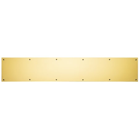 Rockwood 6" x 34" Kick Plate Bright Brass Finish K10503634BEV